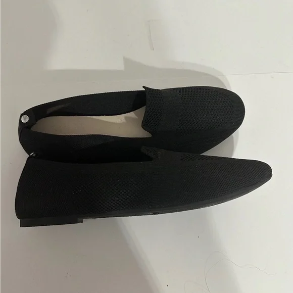 Danskin Black Knit Toe Flats Womens Size 8 Classic Minimalist Preppy Coastal - Picture 9 of 9